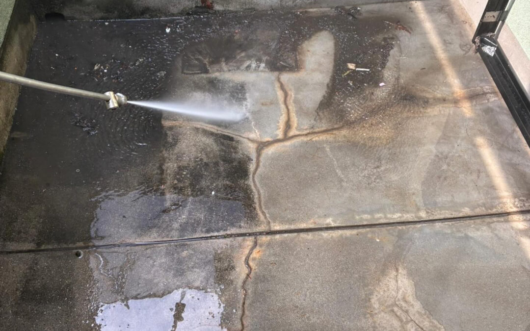 ベランダを毎日使ううちに、気づかないうちにコケや汚れが溜まっ
